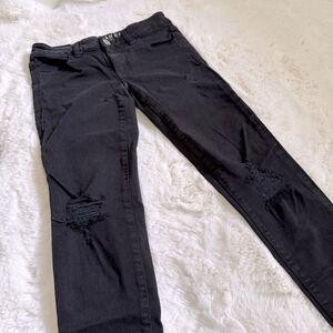 American Eagle Distressed Jeggings 0 - Black